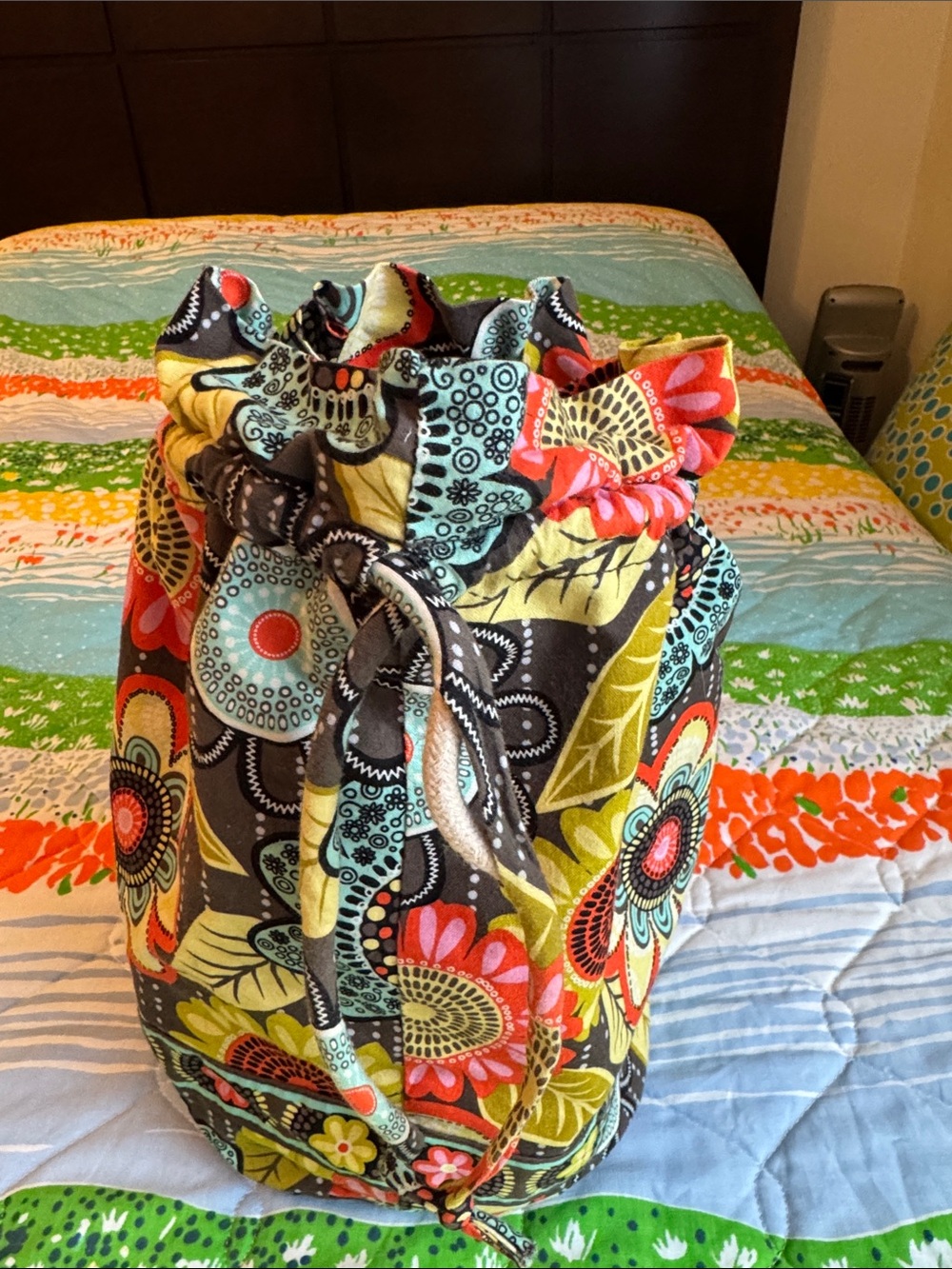 Vera Bradley Ditty Bag in Flower Shower - Picture 7 of 9